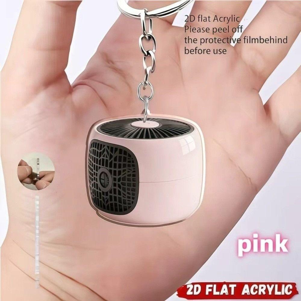 Cute Speaker Keychain 2D Flat Bag Pendant New Car Key Pendant Gift Decoration