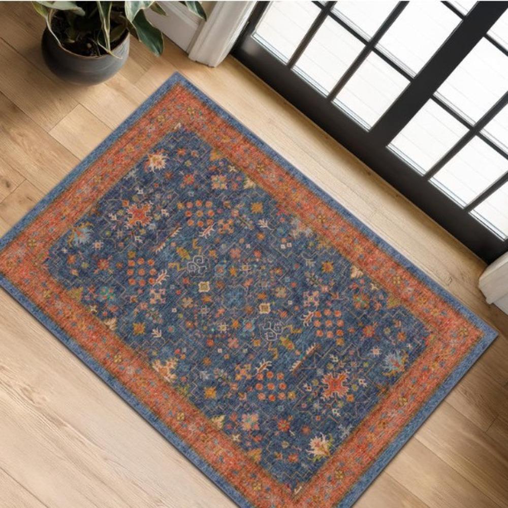 Non-Slip Small Rugs Washable Kitchen Bathroom Door Mat Entryway Rug for Indoor Entrance