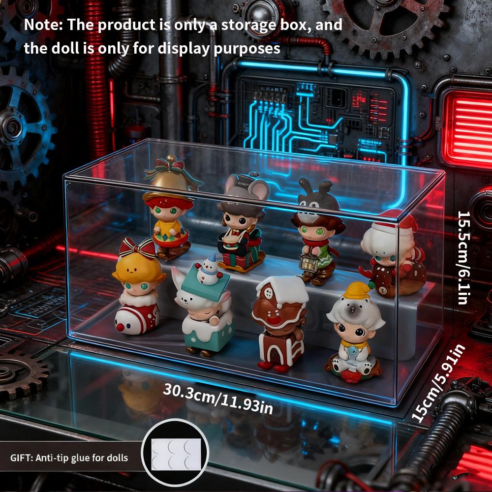 Премиальная коллекционная полка Пылезащитный дисплей для игрушек в слепой коробке Хранение 1/2/3 слоя на выбор