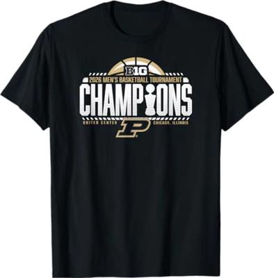Мужская футболка Purdue Boilermakers по баскетболу Чемпионы Big Ten 2026