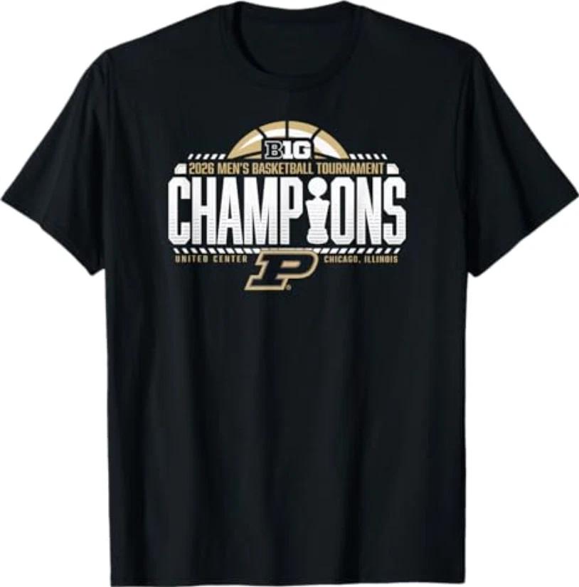 Мужская футболка Purdue Boilermakers по баскетболу Чемпионы Big Ten 2026