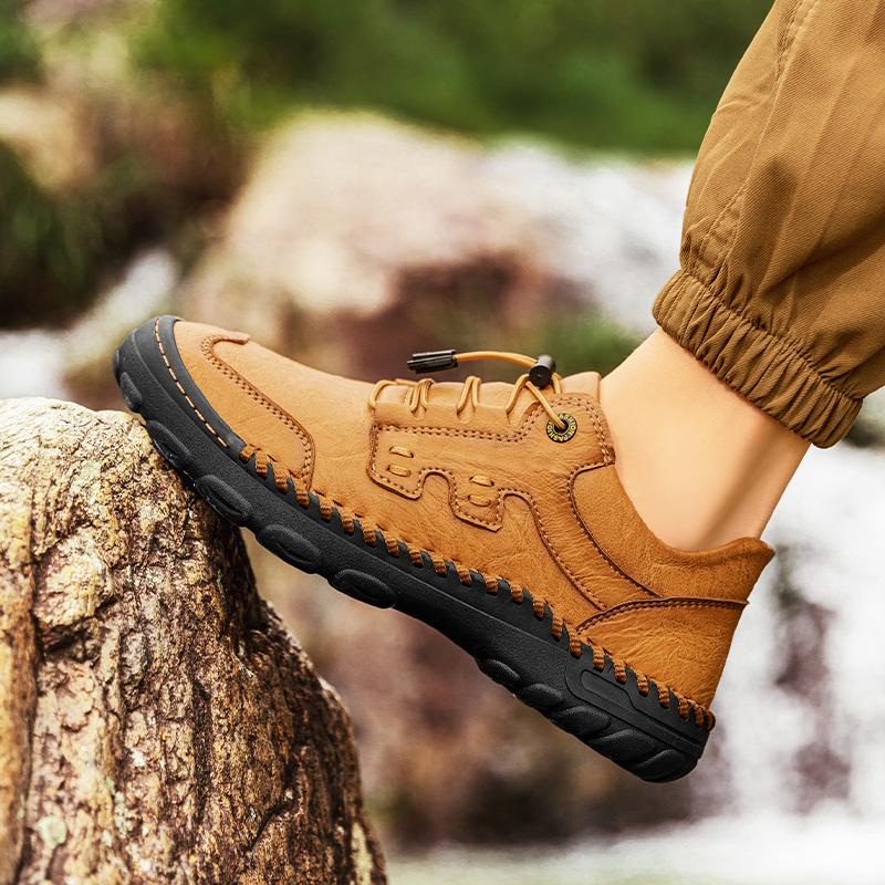 Роскошный бренд Мужские дышащие кроссовки Ручной работы Мужские слипоны для ходьбы Классическая мужская повседневная обувь Обувь для активного отдыха и пеших прогулок