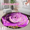 3D Цветочные Модные Круглые Ковры для Гостиной Диваны Украшения Спальня Ковер Кресло Коврик Для Гостиной Противоскользящие Коврики Для Пола Моющиеся