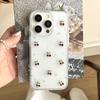 Милый 3D чехол для телефона с вишневыми пайетками для iPhone 17 Air 16 15 14 13 12 11 Pro Max, прозрачный, противоударный, из мягкого силикона