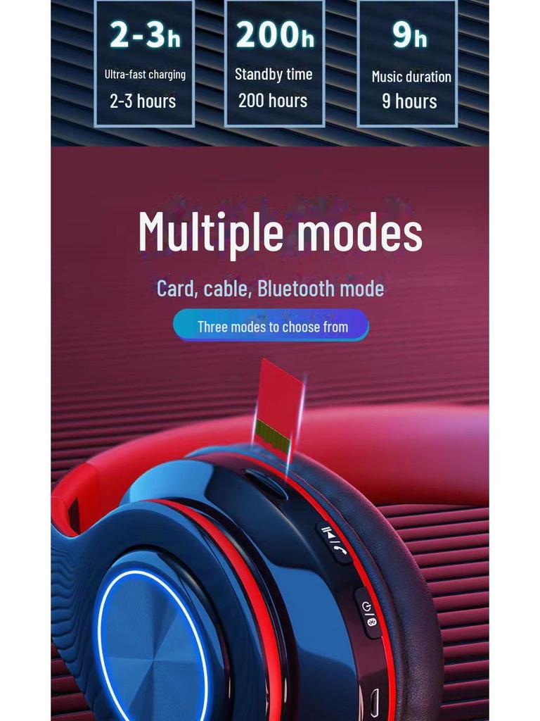 Яркая Bluetooth-гарнитура с мощными басами — беспроводные спортивные и игровые наушники