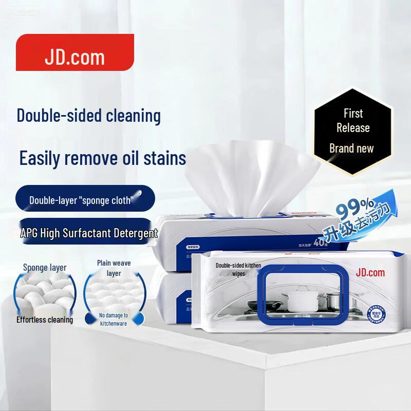 JD Zazao Double-Sided Kitchen Wipes