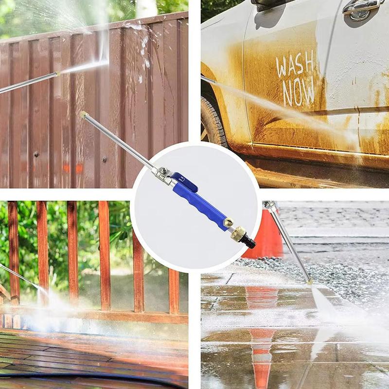 High Pressure Car Wash Water Pipe With Full Cooper Head Auto Wash Water Sprayer Hose Wand Nozzle Garden Sprinkler Cleaning Tools