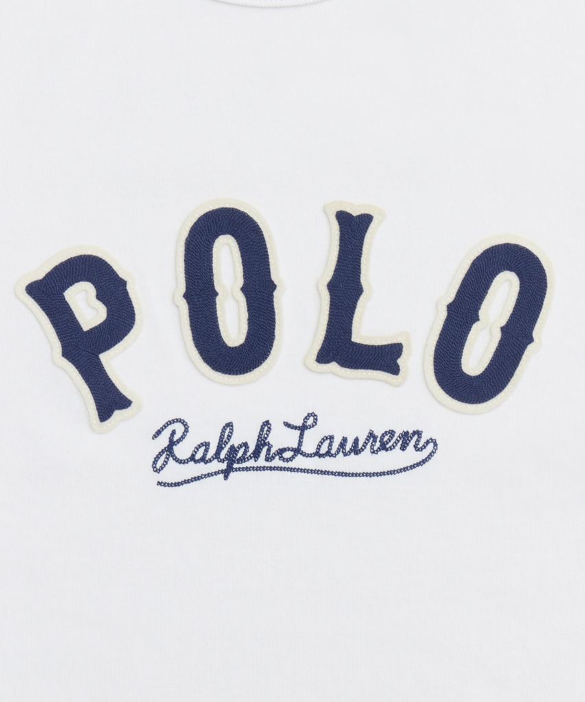 POLO RALPH LAUREN Футболка Western Logo Custom Slim Fit - Белая
