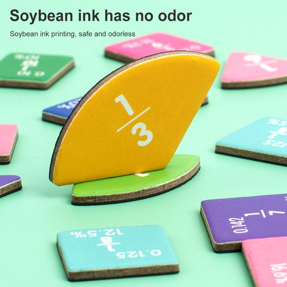 Магнитные радужная дробь плитки круги магнитная дробь обучающая математическая игрушка Великобритания