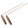 99.9% Pure Copper Dowsing Rods with Wooden Handles for Lost Item Search