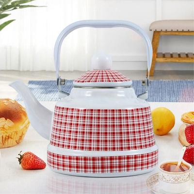 Чайник в европейском стиле с эмалью, заварочный чайник ручной работы, изысканный чайник для воды