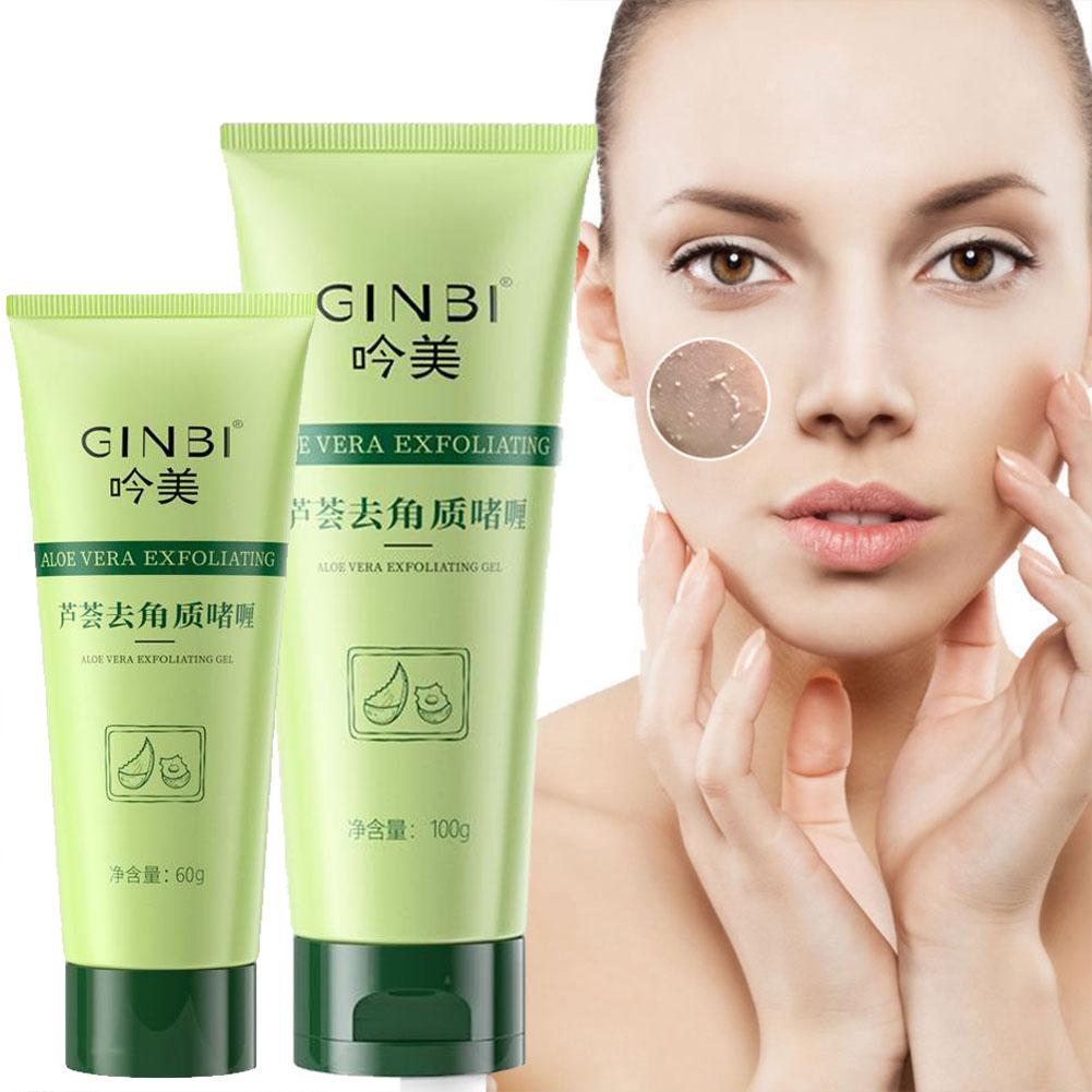 60/100 г гель алоэ вера, отшелушивающий пилинг, отбеливание, гладкие черные точки, улучшение ухода за красотой, глубокий O2K4