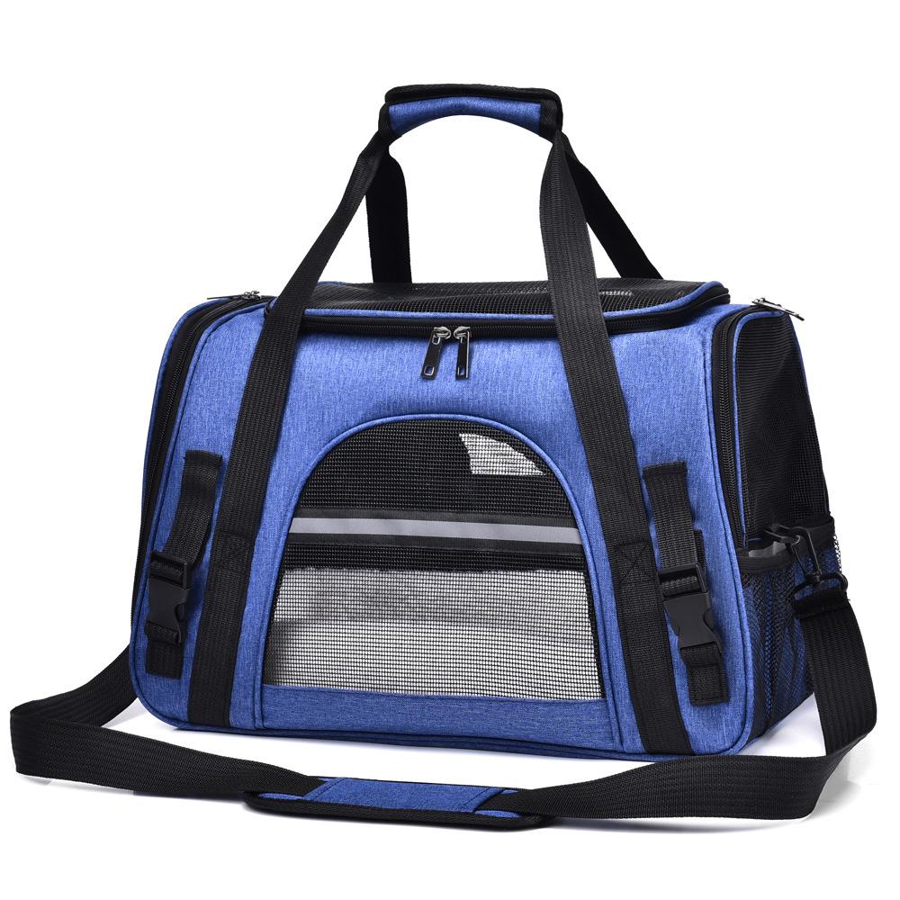 Pet Carrier Bag Portable Pet Handbag Breathable Airline Approved Two Sided Shoulder Bag For Dog and Cat Dog Accessories