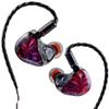 Canpur Профессиональные наушники HiFi Гарнитура Проводные Арматурные Динамические Внутриканальные для Барабанщиков JF1&2 2BA+1DD Внутриушные Внутриушные (2BA+1DD, Красный)