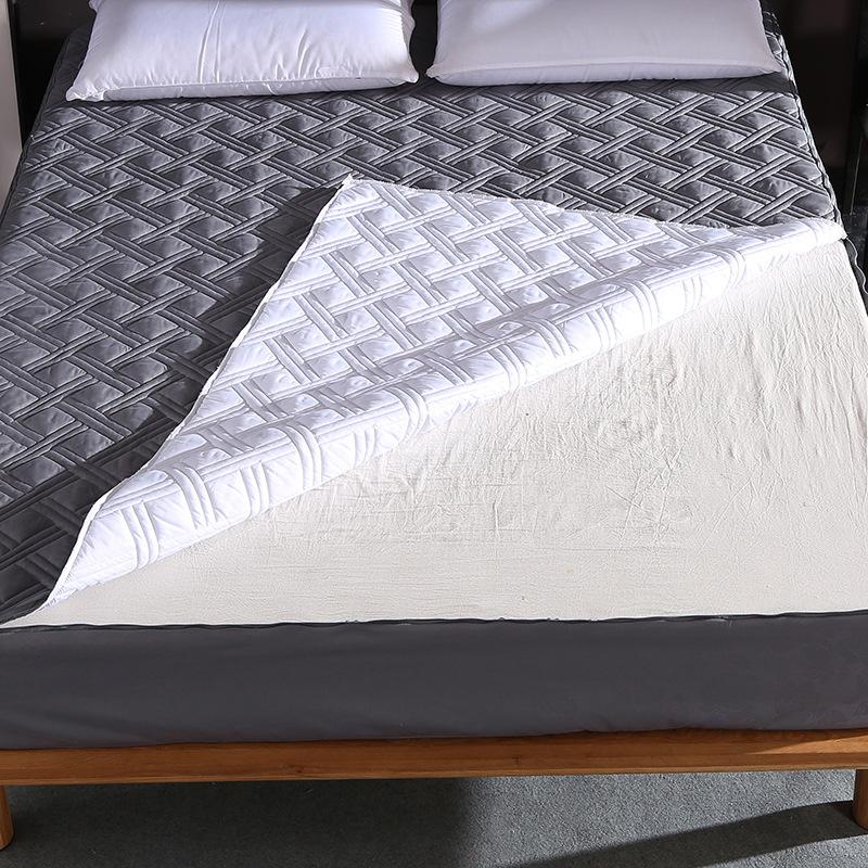 Съемный шестисторонний стеганый наматрасник «все включено» King Queen, мягкий топпер, однотонный защитный чехол для матраса для кровати