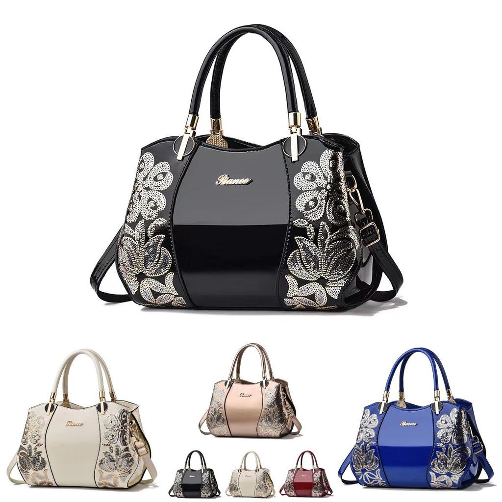 Chic Versatile Pu Leather Tote Bag For Moms Comfortable Crossbody Handbag Style