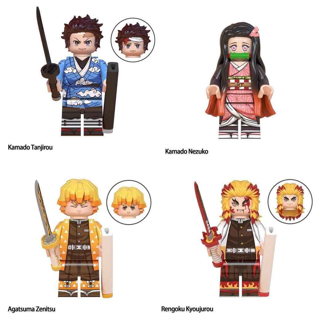 Истребитель демонов Мини-набор Строительные блоки Игрушки Камадо Тандзиро Для детского практического обучения