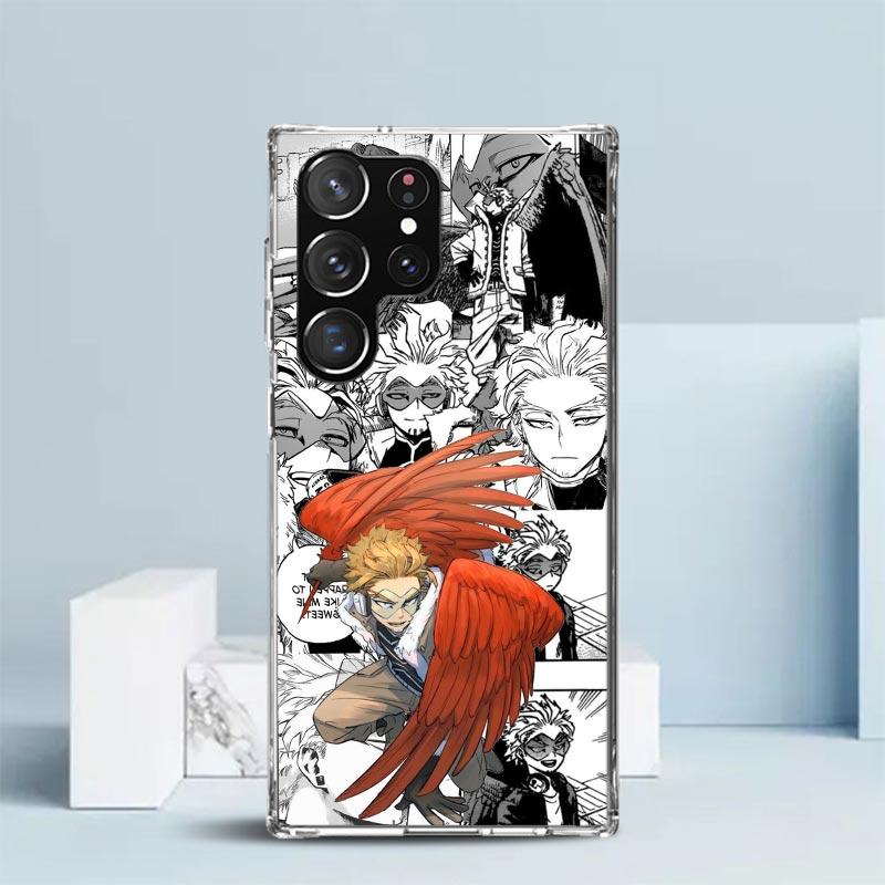 Чехол-книжка Hawks MHA My Hero A-Academy для Samsung Galaxy S25 Edge S26 S24 S23 Ultra Чехол для телефона S22 S21 Plus S20 FE С рисунком