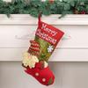 Socks Santa Claus Three-Dimensional Christmas Big Head Doll