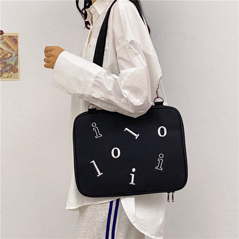 TS JYL laptop bag,Korean Shoulder Crossbody Sleeve 11 Inch iPad Pro 13 Inch Laptop Cover