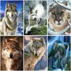 Wolf DIY 5D Diamond Painting Full Round Rhinestone Paintings Animal Diamond Embroidery Cross Stitch Mosaic Home Decor