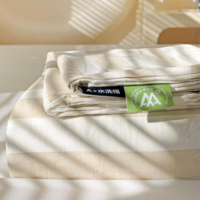 Купить полосатую грязную простыню из стиранного хлопка поштучно, тонкое покрывало для весны и лета, оптовая продажа простыней для студенческого общежития.