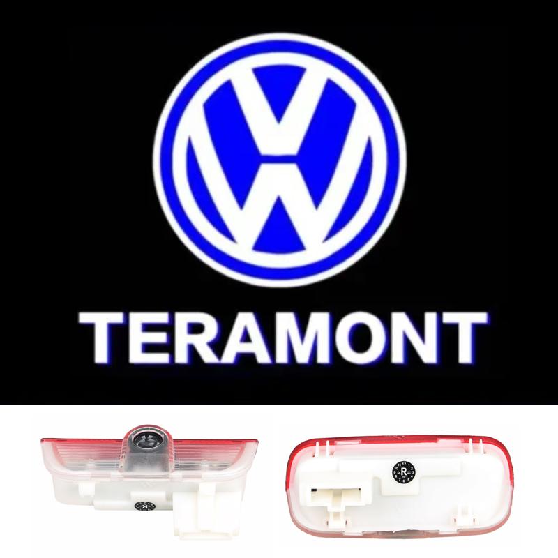 2pcs Car Door Welcome Lights LED Lamp for VOLKSWAGEN VW R LINE Rline Golf Tiguan CC Touareg Jetta Passat T-ROC Sharan Touran Bu2 wzpc7