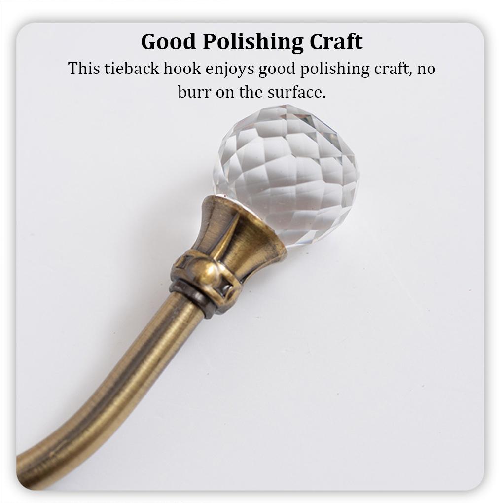 Curtain Tie Back Hook Fixed Tool Organization Hooks Loop Fixing Holder Wall Mount Curtains Hanger Kit Holding Component