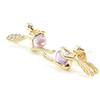 Les Trésors De Lily [D6828] - Gold Plated 'Tinker Bell' Golden Amethyst Earrings - 10x15 Mm