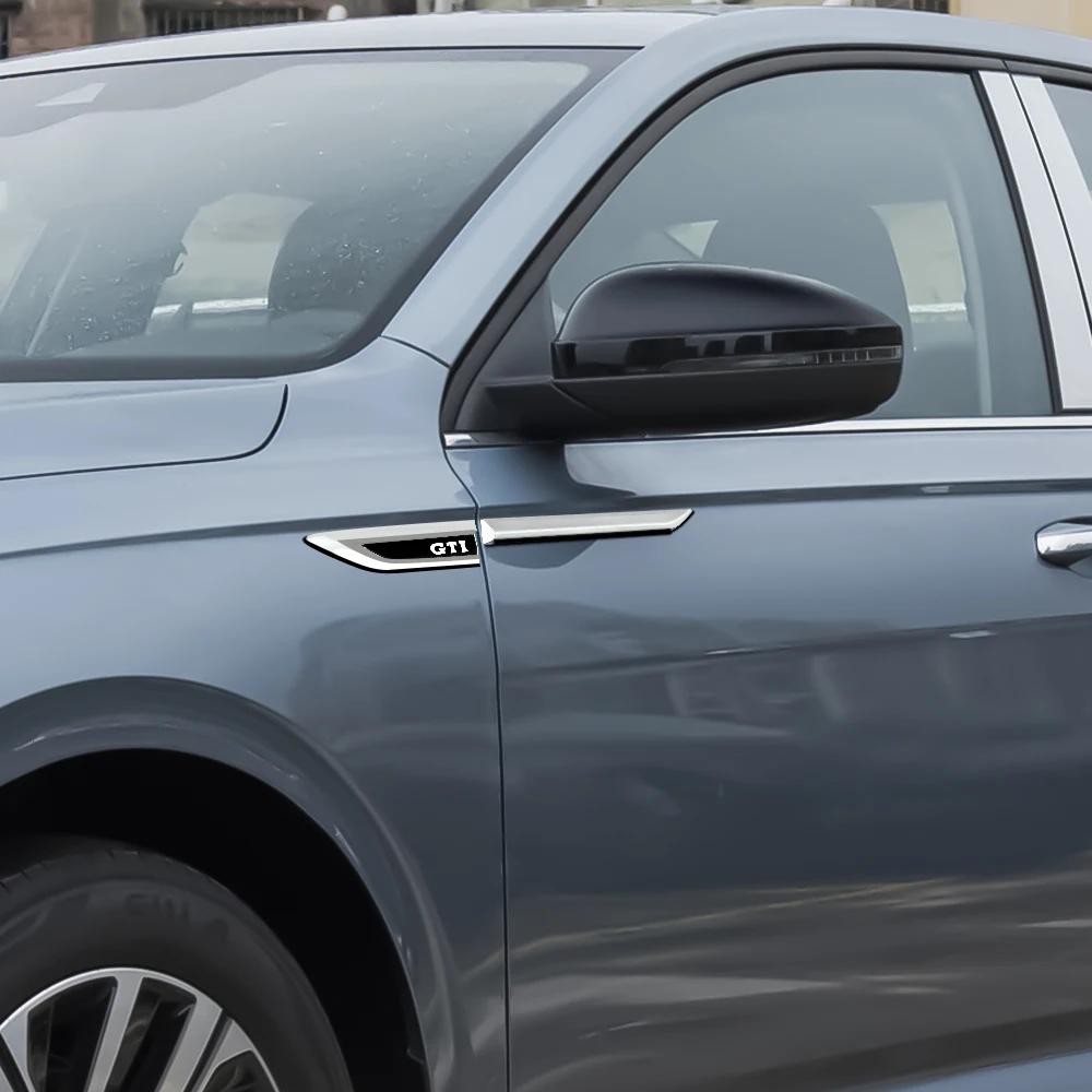 VW GTI GOLF 2026 Hot For VW VOLKSWAGEN 2pcs ABS GTI 4 Motion R RLINE Letter Car Fender Side Wing Emblem Badge Stickers For VW Vo