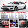 Значок H на капот, решетку радиатора, багажник, руль для Honda Civic Fit City Accord Fit VEZEL HRV Odyssey