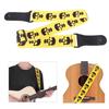Guitar Strap Acoustic Electric Bass Ukulele Belt Adjustable Skull Pattern Leather HeadYellow
