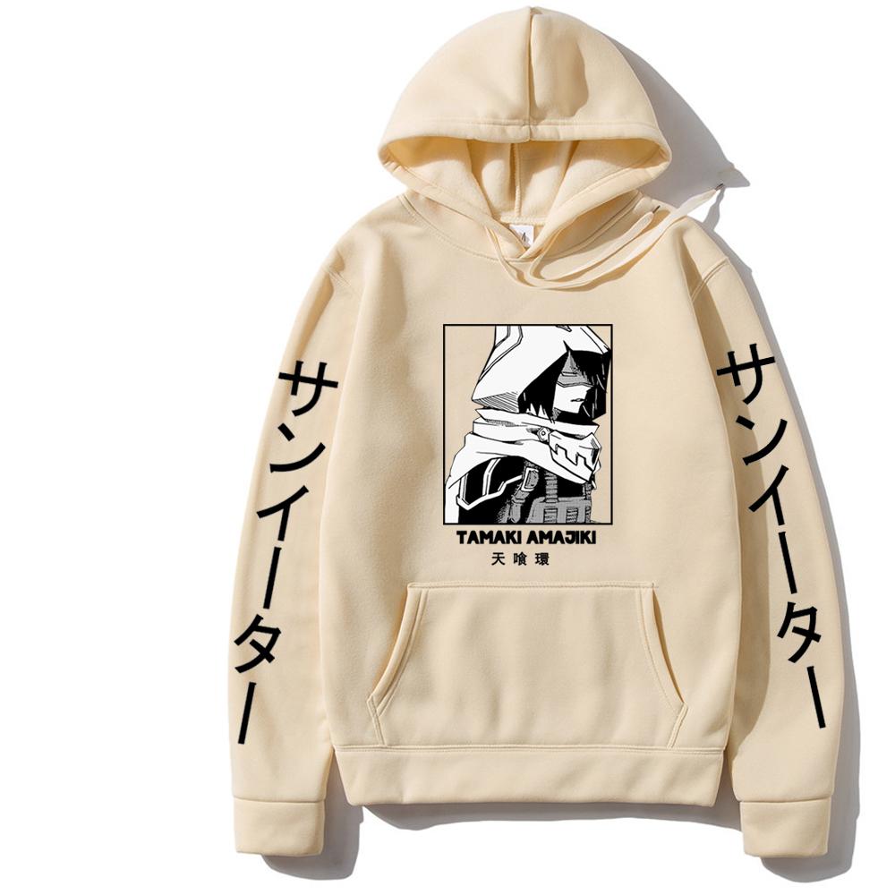 My Hero Academia Anime Pullover TAMAKI AMAJIKI Printed Hooded Men Women Comfortable Hoodies Harajuku Unisex Plus Size Sweatshirt