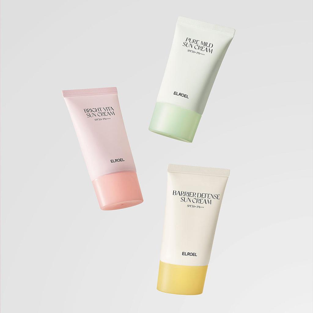ELROEL Крем солнцезащитный Bright Vita / Barrier Defence SPF50+ PA++++/ Увлажняющий, Корейская косметика, Kbeauty