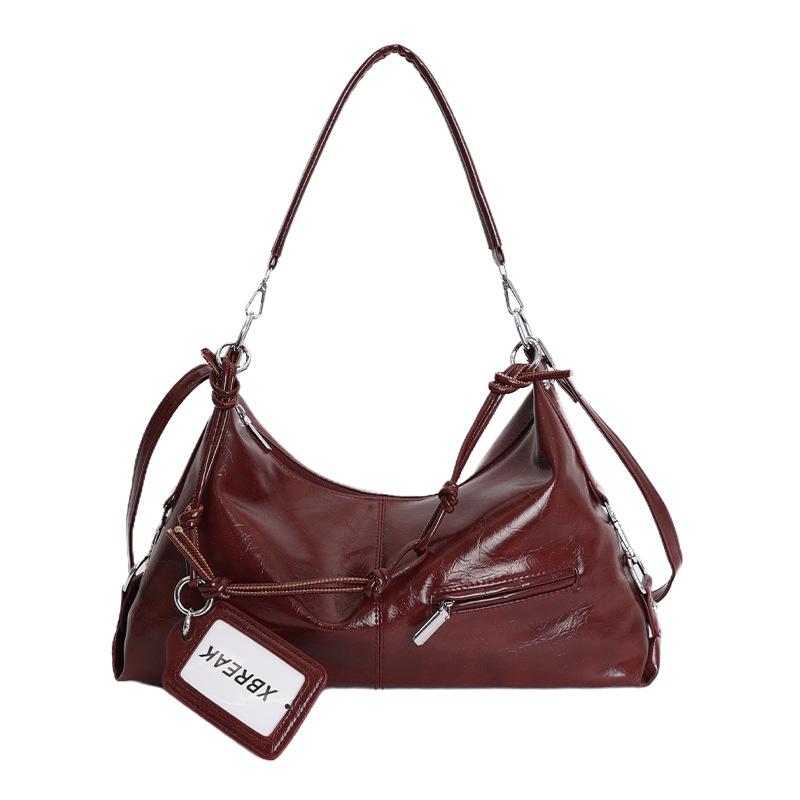 Shiny Minimalist Retro Crossbody Shoulder Bag for Women - Soft Texture, Versatile, Ideal for Outings and Commuting