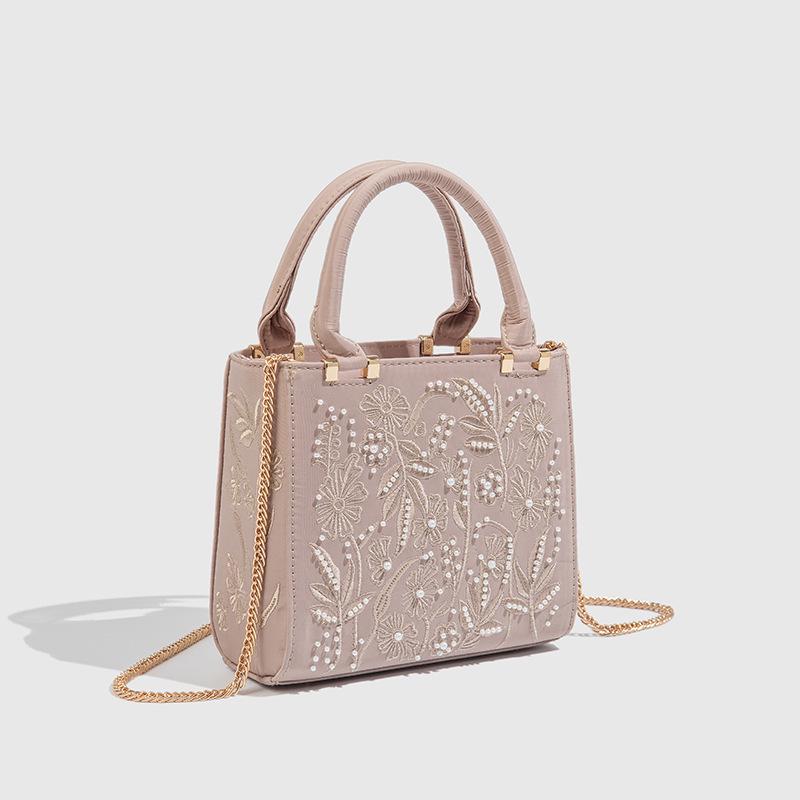 2025 Элегантная женская вечерняя сумочка из кружева и жемчуга