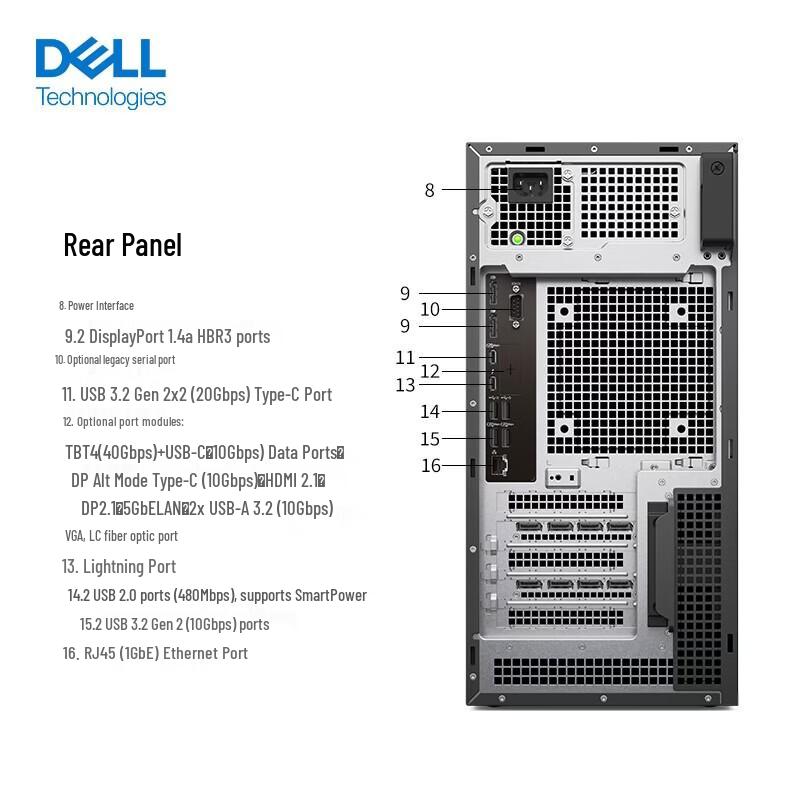 Dell Pro MAX T2 High-Performance Workstation (CN version)