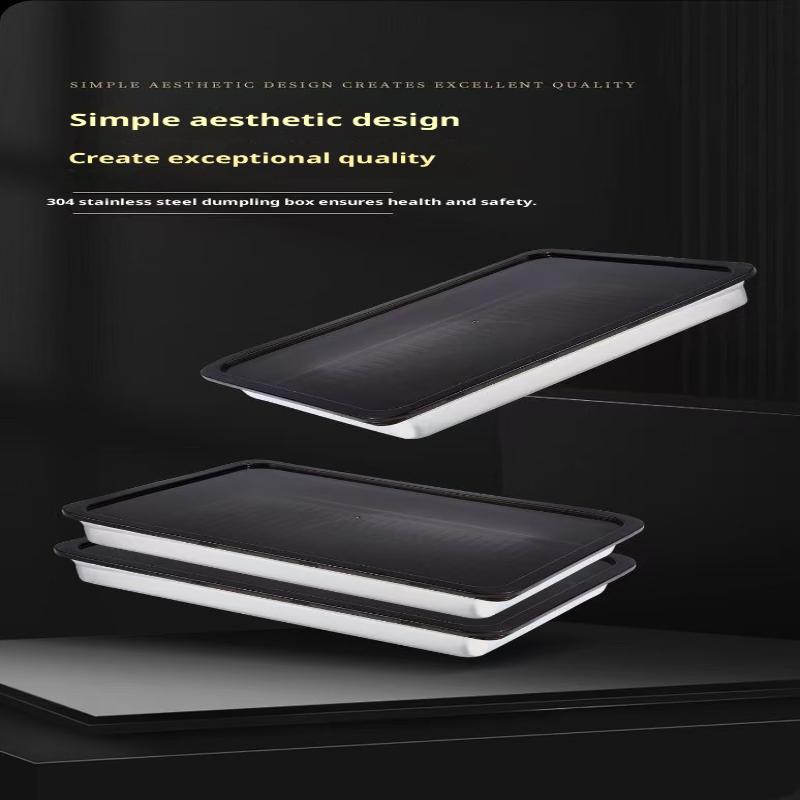 2/3/4/5 шт. Контейнер для еды из нержавеющей стали с крышкой, большой вместимости, для хранения продуктов, коробка для сохранения свежести, поднос