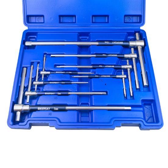 2/2.5/3/4/5/6/8/10 мм Велосипедный Т-образный шестигранный ключ 3-сторонний Т/L-образный со скользящим верхом и вращающейся гильзой Шестигранный ключ Инструменты для ремонта и обслуживания велосипеда