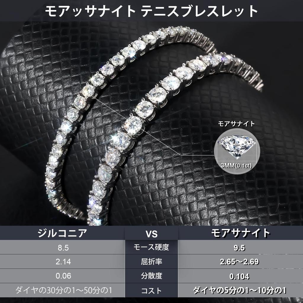 Теннисный браслет из муассанита, серебряный браслет 925 пробы, гипоаллергенный искусственный бриллиант, покрытый белым золотом, сверкающие роскошные ювелирные изделия для женщин