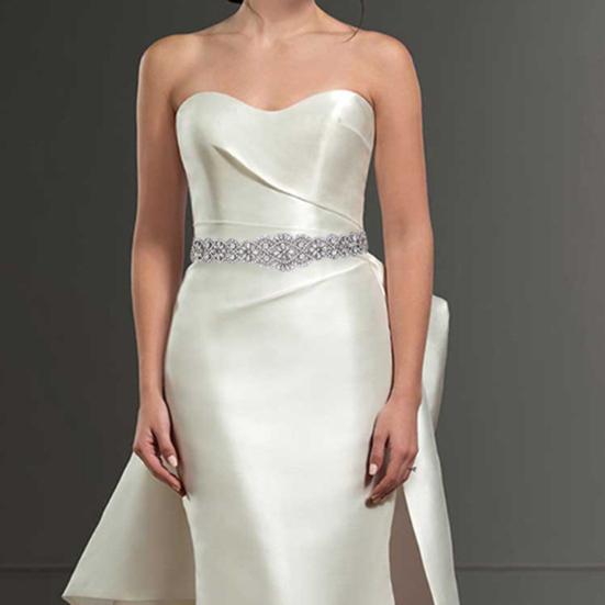 Свадебный пояс Блестящие стразы Ручная работа Бисер Устойчивый к разрывам Свадебный пояс для свадьбы