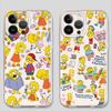 Чехол The S-simpsons для iPhone 17 Pro Max 11 15 XS Max Air 7 8 16 XR 13 Pro 14 Plus 12 Mini Мягкий чехол для телефона
