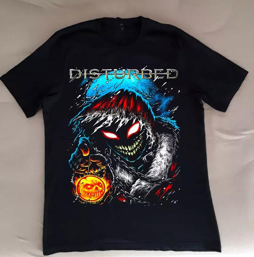 Футболка с коротким рукавом группы Disturbed, мужская, женская, размеры S-4XL