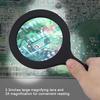 Magnifying Glass Light Magnifier 3X Illuminated Handheld Zoom Lens Night Reading