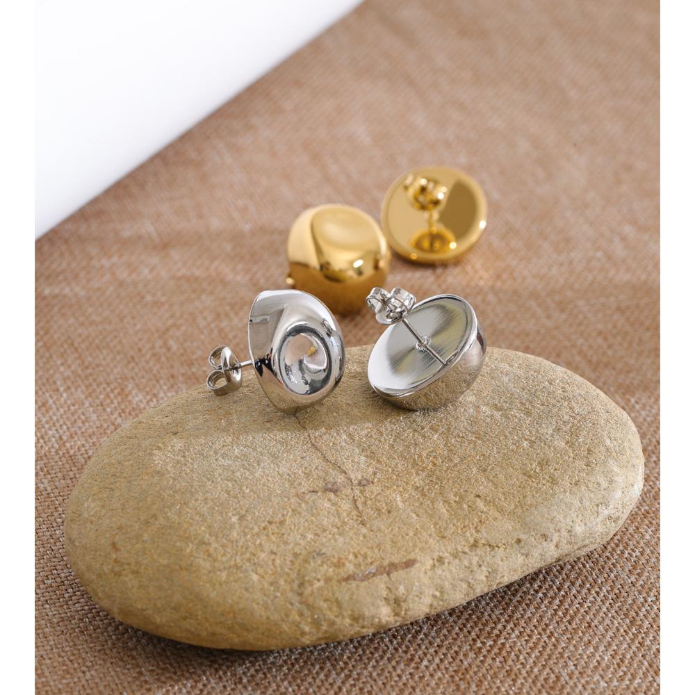 Yhpup 2026 Stainless Steel Daily Stud Earrings for All Occasions Minimalist Versatile Casual Jewelry Wholesale