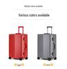24-Inch Trendy Aluminum Frame Suitcase with Universal Wheels & Password Lock for Students