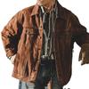 American Retro Denim Jacket Men's Loose Fitting Trend Handsome Work Jacket