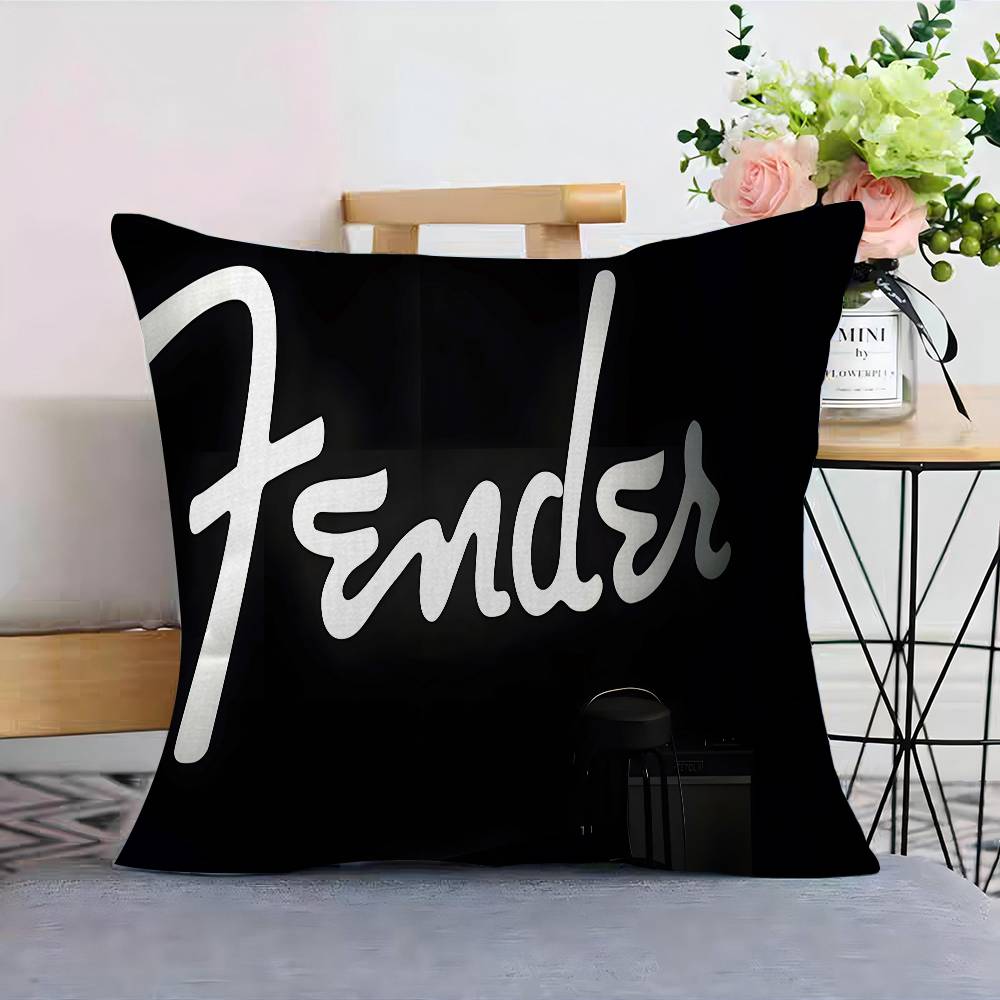 Fender Guitar Pillow Cushion Cover Pillowcase Living Room Sofa Home Decor Customized