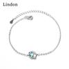Линдон циркон браслет ювелирные изделия геометрические бусины браслеты-цепочки модный тонкий свадебный подарок для подруги женщин