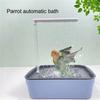 Поилка для птиц Купальня для птиц Автоматическая циркуляция воды Ванночка для попугаев С тихим ходом и регулируемым потоком воды